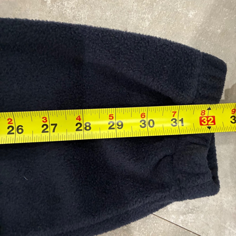 Harriton Mens 2XL Navy Blue Fleece Quarter Zip Pullover Mapei Logo M980 Jacket - Picture 6 of 7